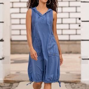 BLEU BLANC ROUGE Parachute Sleeveless Dress Purple Size Medium*